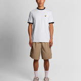 Lyle & Scott Ringer T-Shirt - White/Black