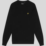 Lyle & Scott Cotton Crew Neck Jumper - Jet Black