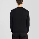 Lyle & Scott Relaxed Cotton Merino Crew Neck Jumper - Black