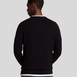 Lyle & Scott Cotton Crew Neck Jumper - Jet Black
