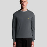 Lyle & Scott Cotton Merino Crew Neck Jumper - Shadow