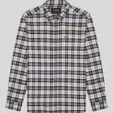 Lyle & Scott Check Flannel Shirt - Dark Navy