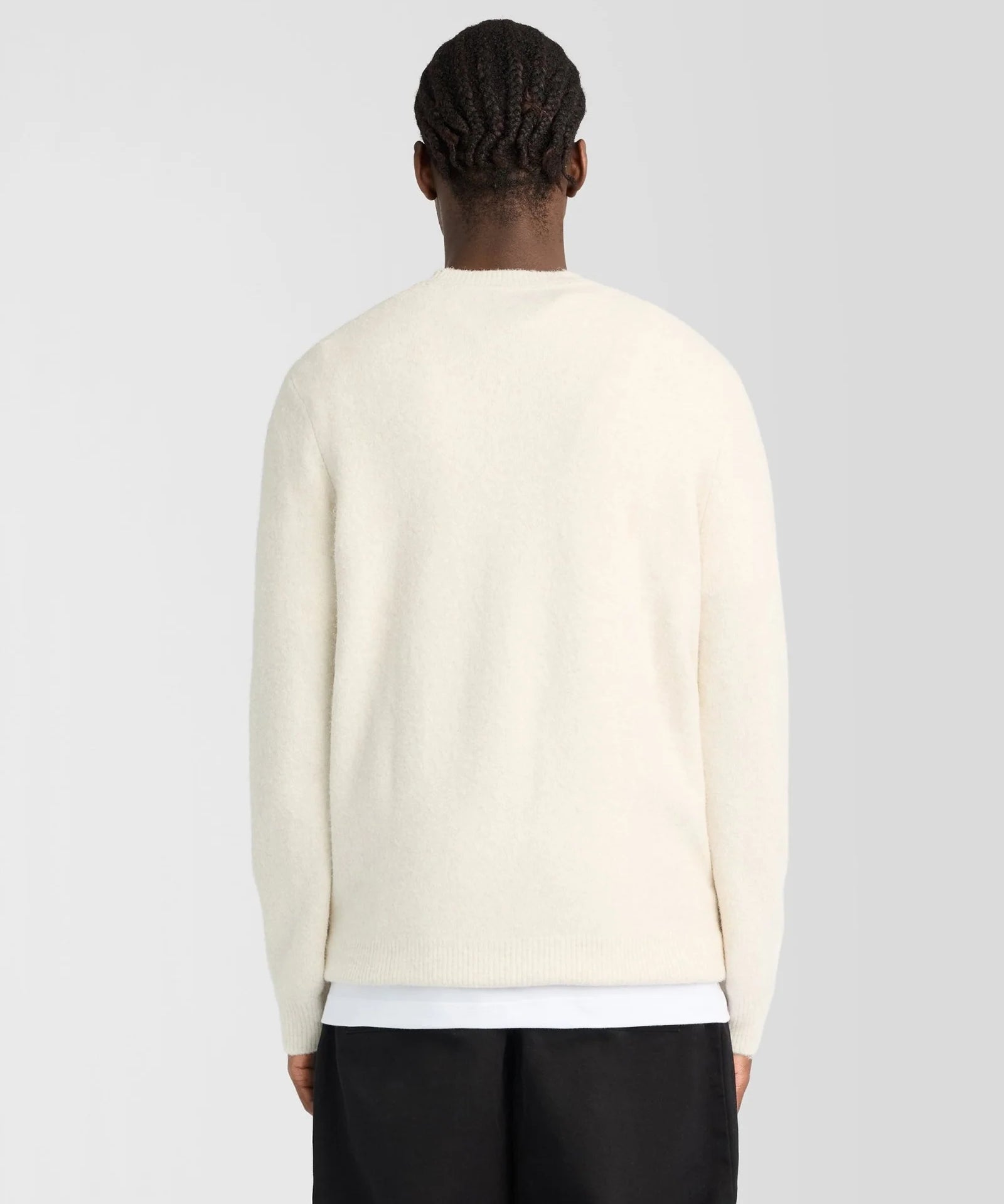 Lyle & Scott Brushed Crew Neck Jumper - Putty