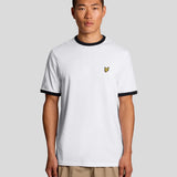 Lyle & Scott Ringer T-Shirt - White/Black