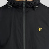 Lyle & Scott Color Block Water Resistant Jacket - Jet Black/Gunmetal
