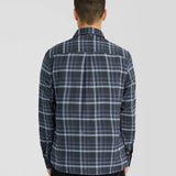 Lyle & Scott Tonal Check Shirt - Dark Navy