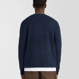 Lyle & Scott Brushed Crew Neck Jumper - Dark Navy