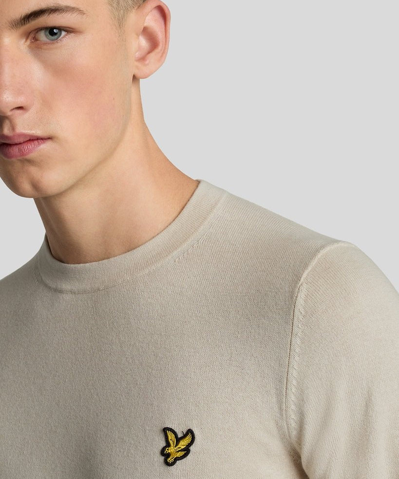 Lyle & Scott Cotton Merino Crew Neck Jumper - Cove