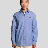 Lyle & Scott Twin Stripe Shirt - Lucid Blue/White