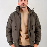 Three-Stroke Tramontana Bomber Jacket - Mud